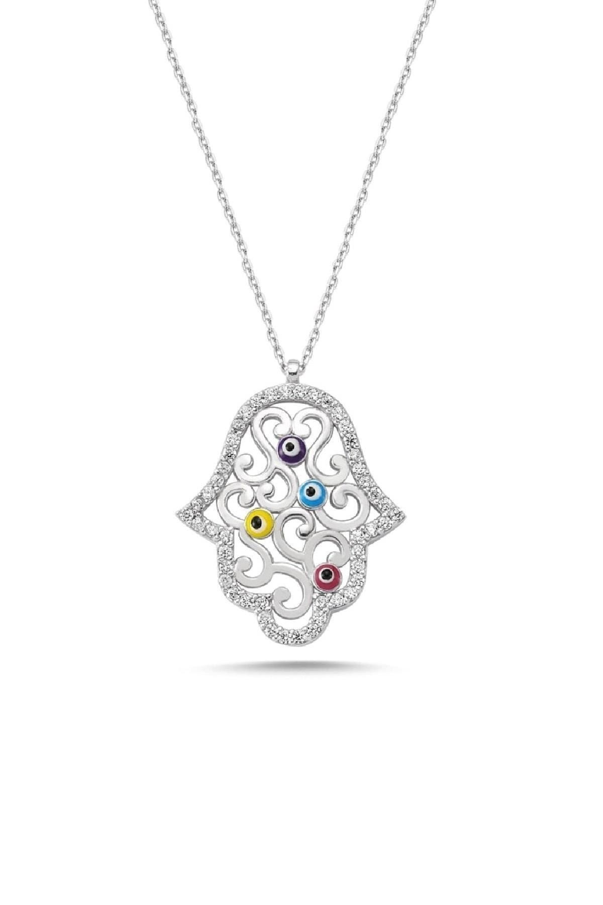 Mineli Nazarlı Fatma Ana Eli Kolye