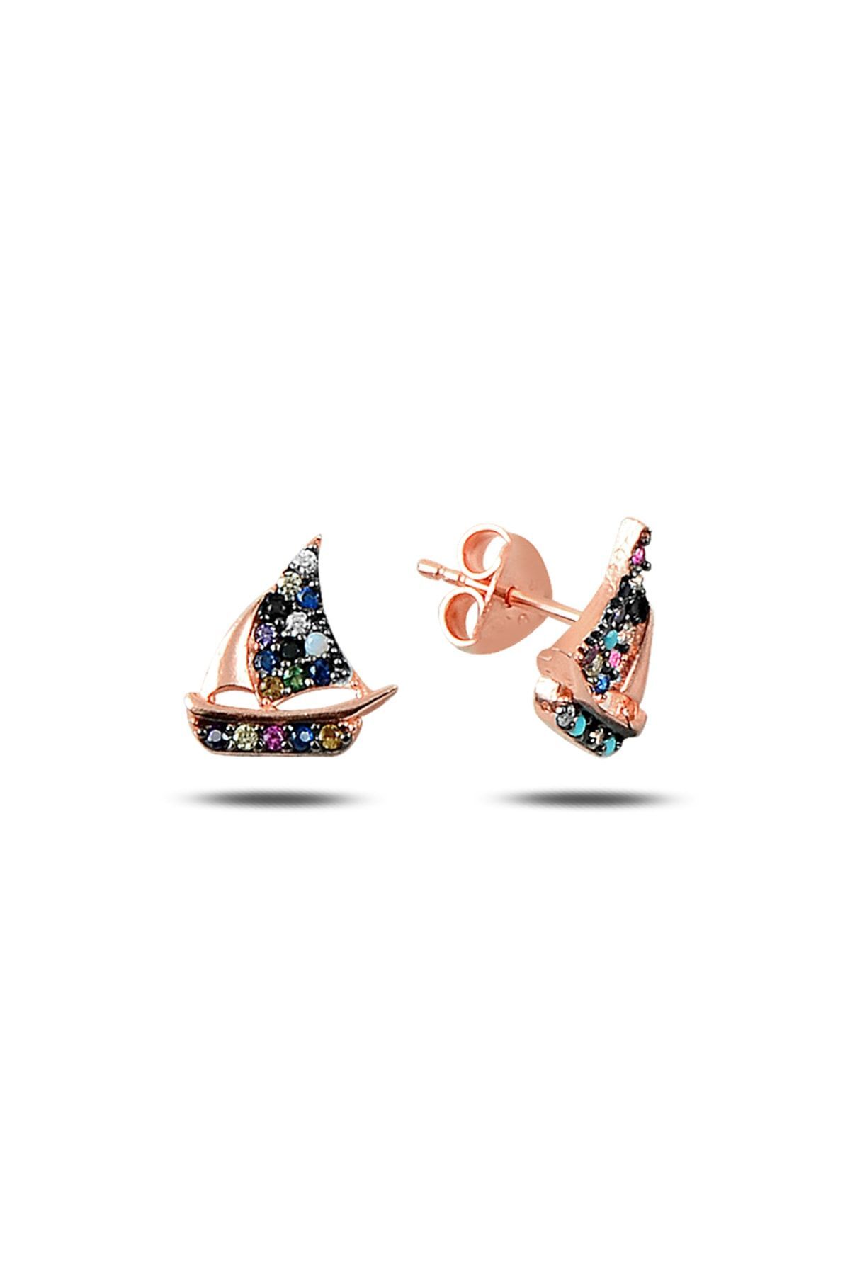 Kadın Mix Yelkenli Küpe RGU50108