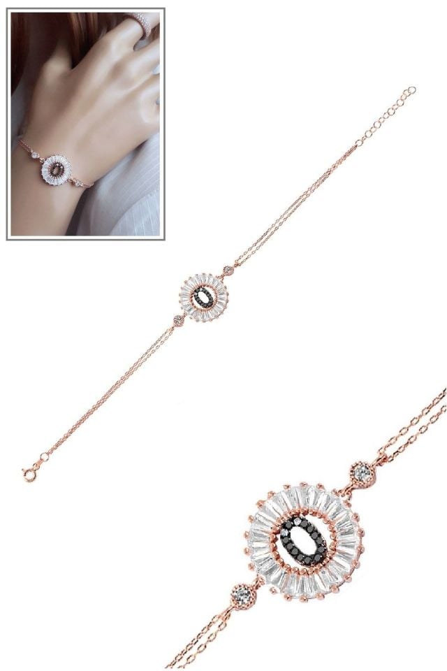 Öze Dönüş – Ö Harfi Gümüş Bileklik | Rose Gold Kaplamalı