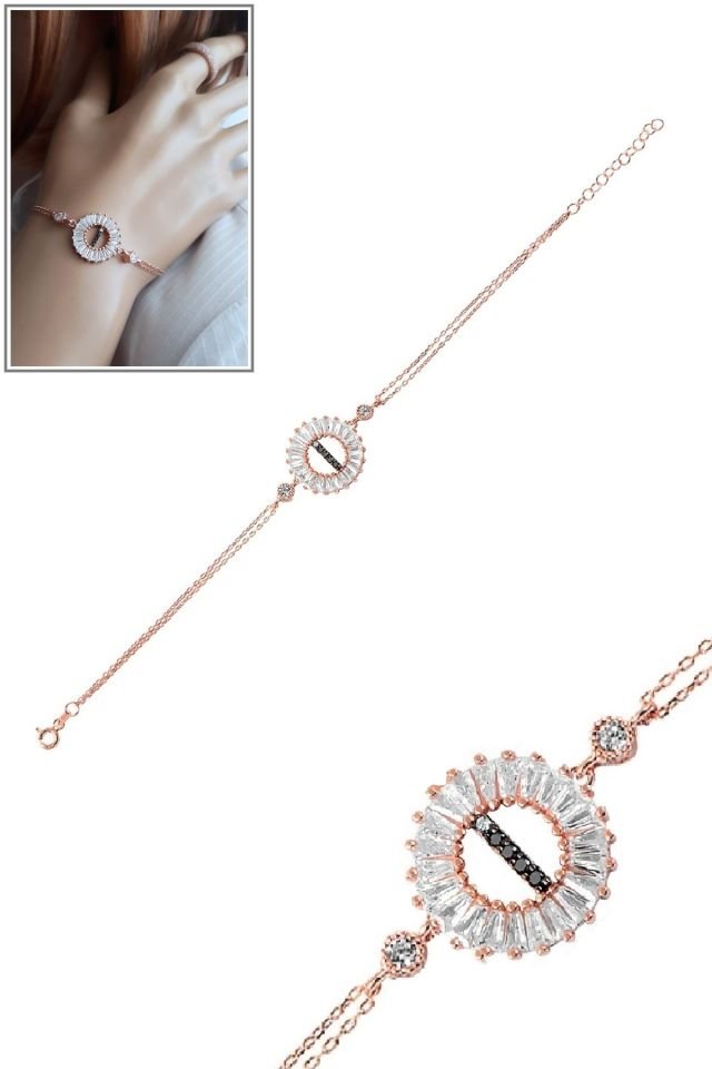 Öze Dönüş – i Harfi Gümüş Bileklik | Rose Gold Kaplamalı