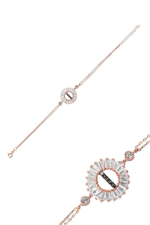 Öze Dönüş – i Harfi Gümüş Bileklik | Rose Gold Kaplamalı