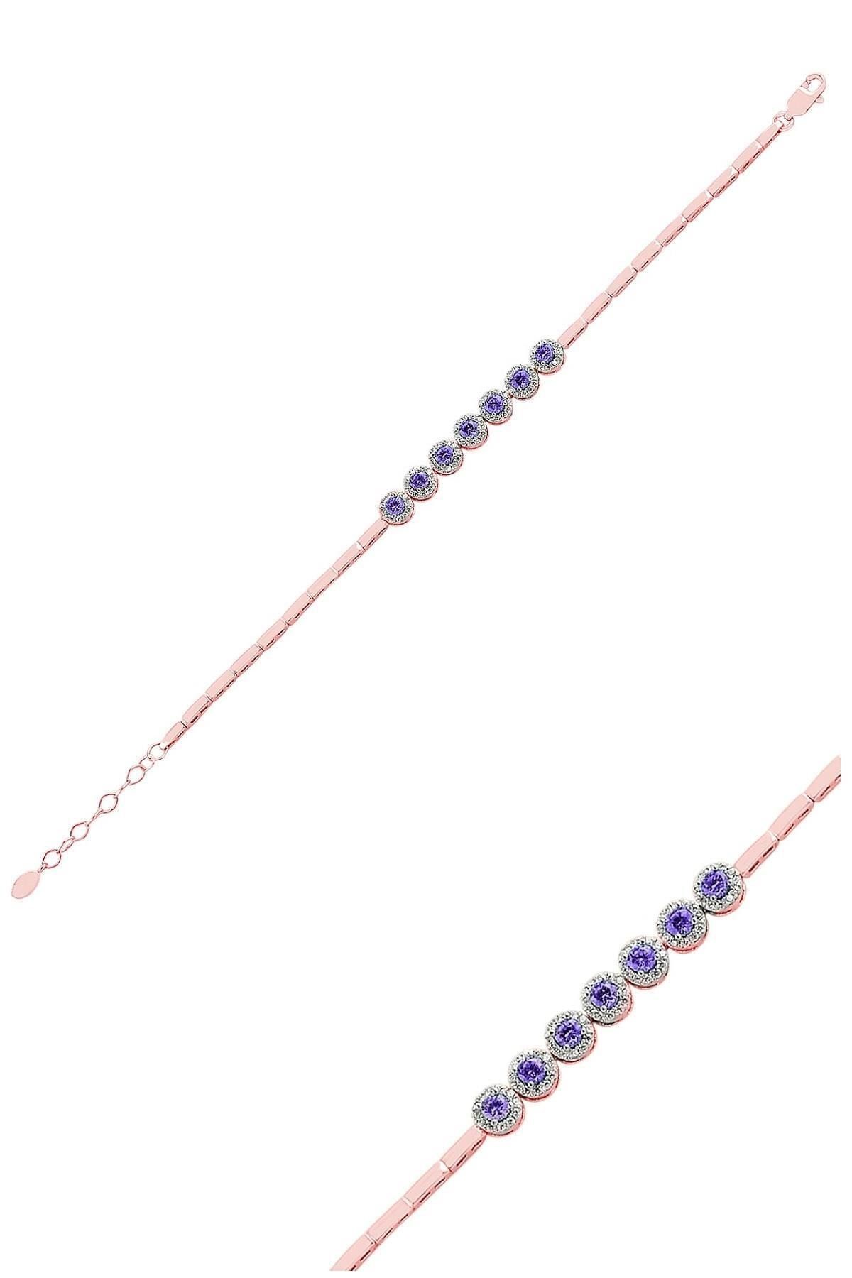 Mor Çiçek Anturaj Bileklik_rose