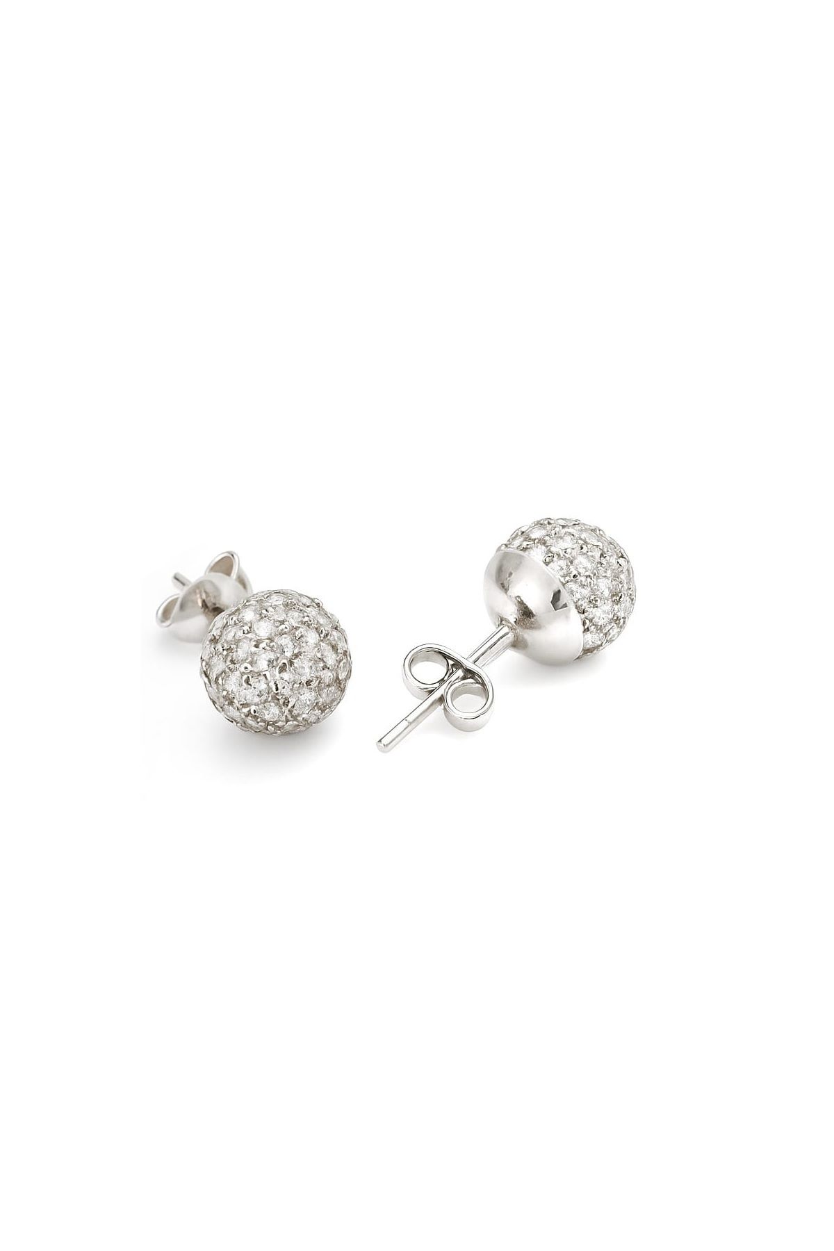 Swarovski Taşlı Şambala Gümüş Küpe – Rodyum Kaplama