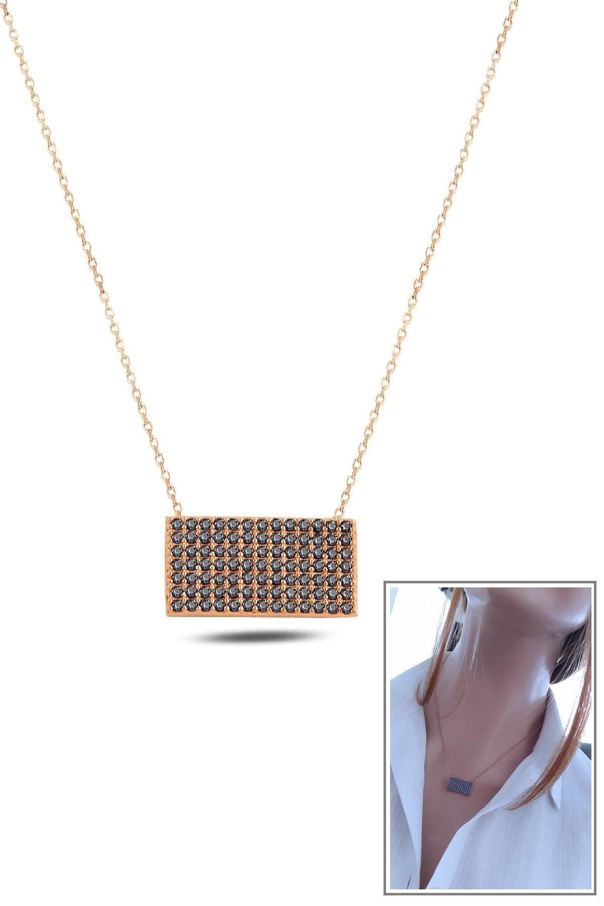 Kadın Rose Gold Çağla Şikel Zarf Kolye