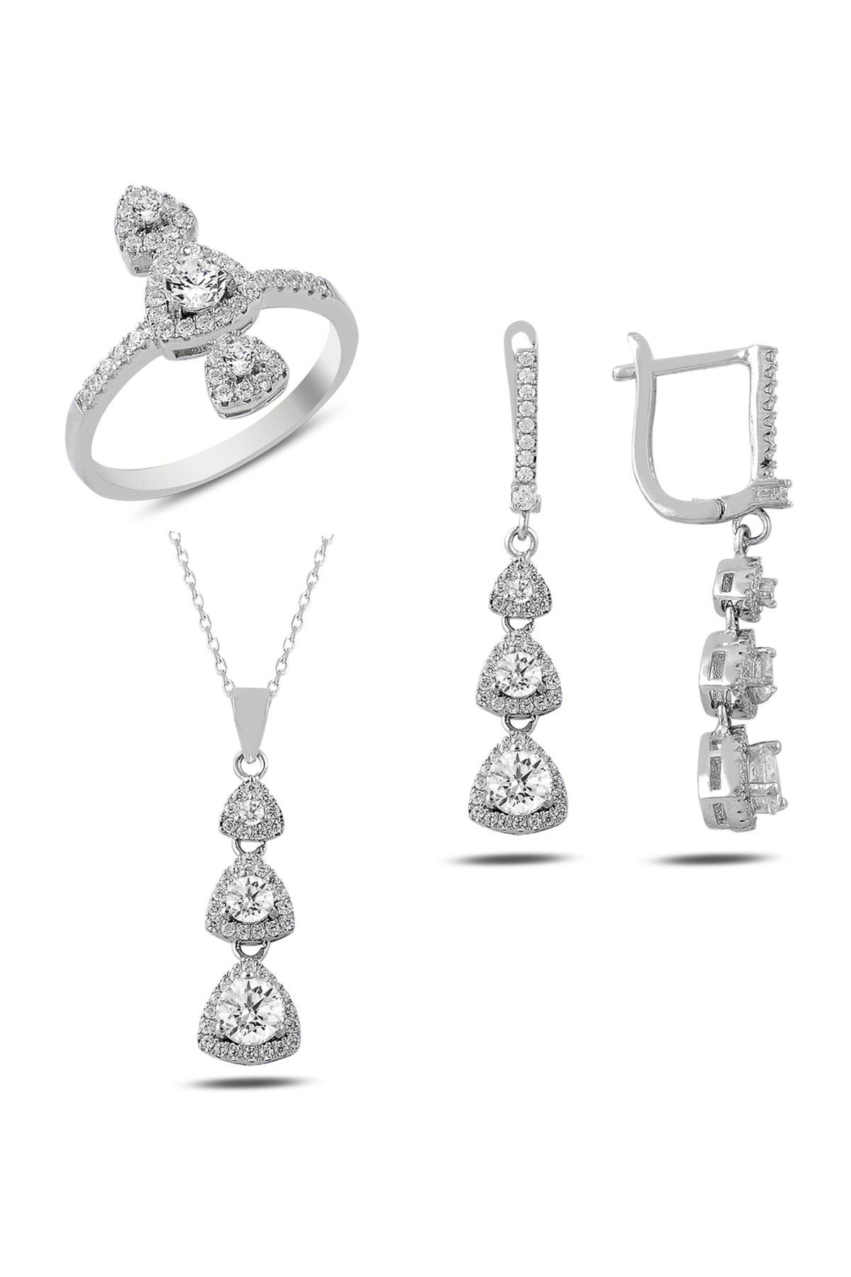 Kadın Tria Üçlü Takı Seti RGS90041