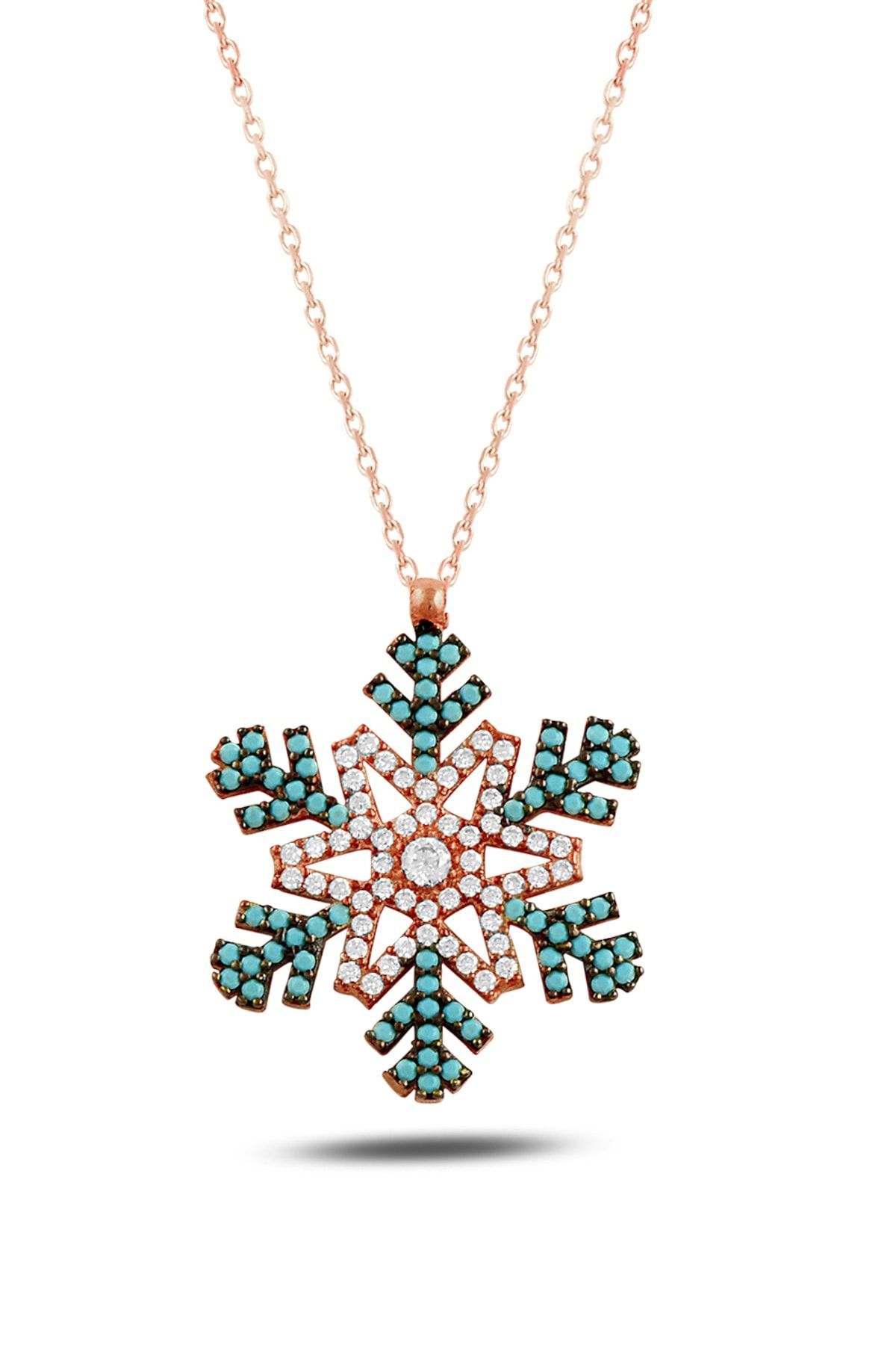 Kadın Dev Kar Tanesi Kolye RMS19122