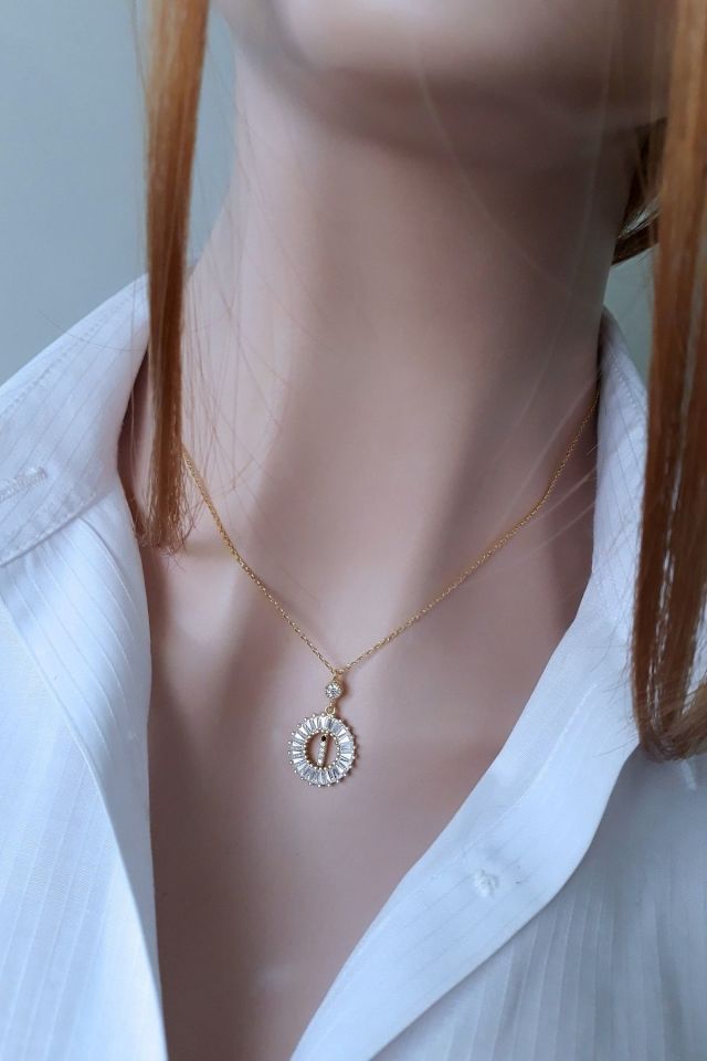 Öze Dönüş I Harfi Kolye _14k Altın Kapama