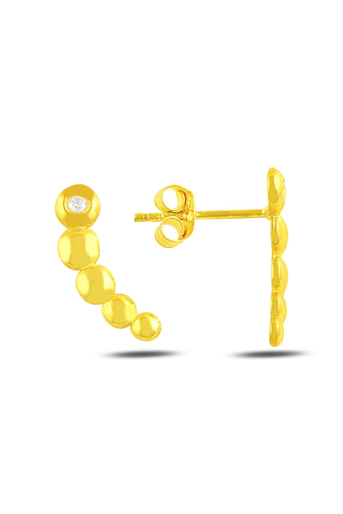 Kadın Beyaz Balonlar Tektaş Küpe RGU50073