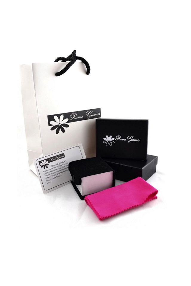 Kadın Beyaz Rodajlı Sallantılı Tektaş Ağaç Küpe RGU50117