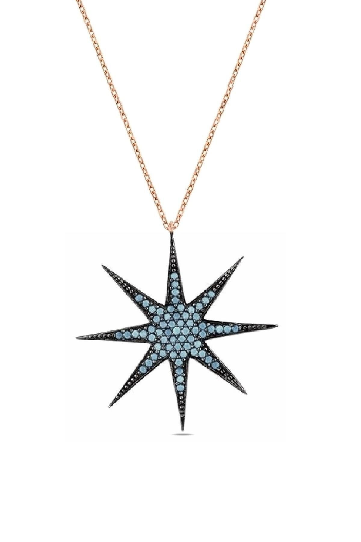 Turkuaz Star Kolye